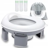 Nocniki - NOCNIK TURYSTYCZNY DLA DZIECI PRZENOŚNY NAKŁADKA NA TOALETĘ 2w1 NC-01 - miniaturka - grafika 1