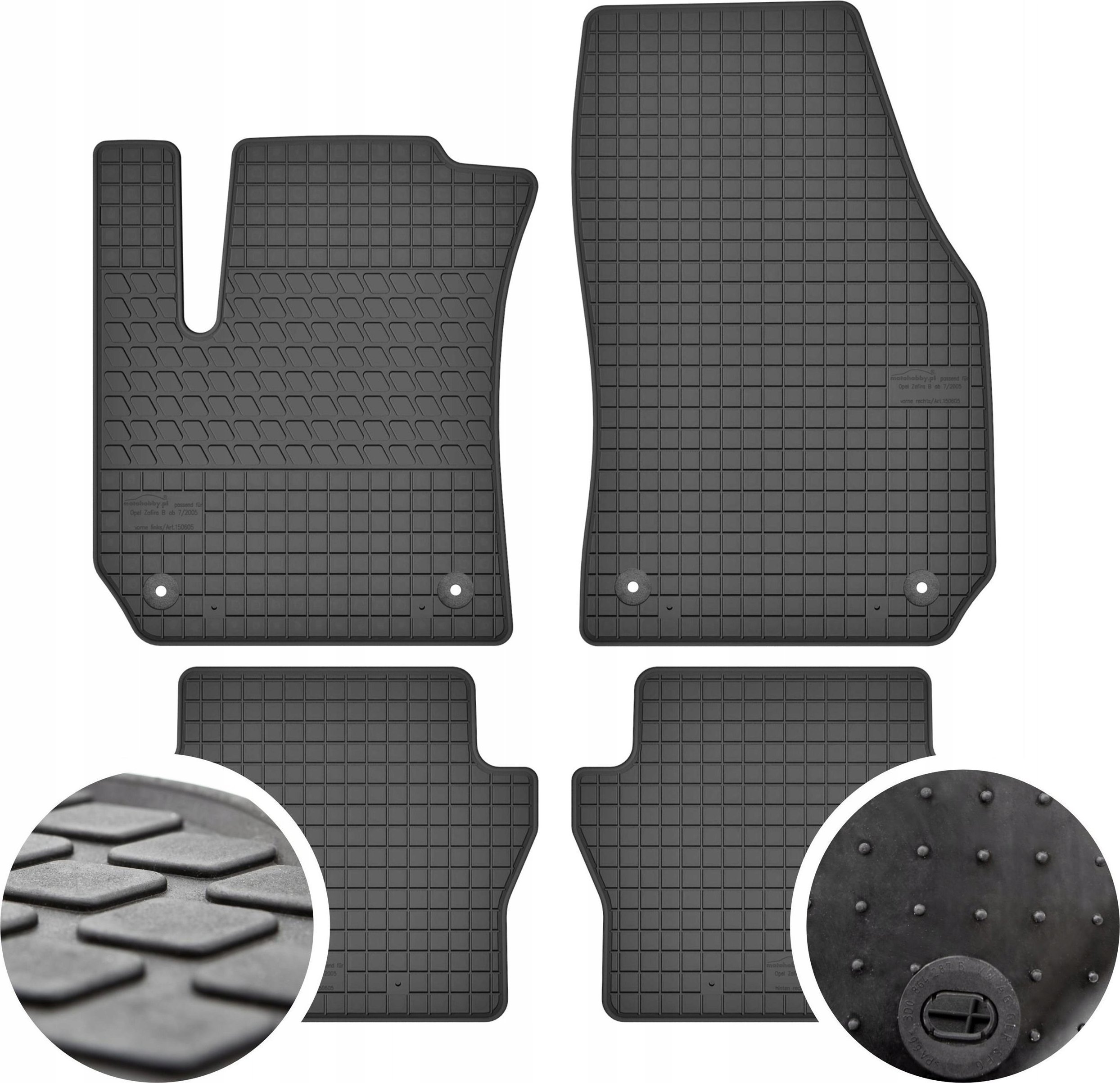 GeyerHosaja Dywaniki gumowe do Opel Zafira B 2005 5os