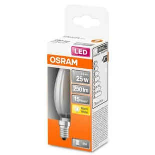 Osram żarówka świeca LED E14 2,5W 827 250 lumenów - Żarówki LED - miniaturka - grafika 1
