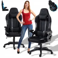 Fotele gamingowe - Fotel Biurowy Gamingowy Krzesło Obrotowe Krzesło Jupiter Szary - miniaturka - grafika 1