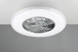 Harstad lampa sufitowa z wentylatorem i pilotem 1xLED/38W biała/chrom R62412106 - Lampy sufitowe - miniaturka - grafika 1