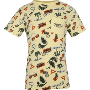 Guess T-shirt Regular Fit - Koszulki dla chłopców - miniaturka - grafika 1