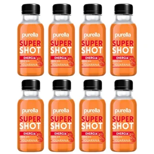Purella Super Shot Energia imbir + guarana zestaw 8 x 100 ml - żywność - Soki i napoje niegazowane - miniaturka - grafika 1