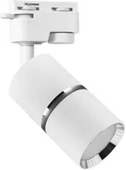 Lampy sufitowe - Oprawa do szynoprzewodu biała chrom DIOR TRA gu10 1 fazowa - miniaturka - grafika 1