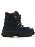 Botki damskie - Richter Shoes Botki zimowe "Davos" w kolorze granatowym - miniaturka - grafika 1