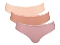 Majtki damskie - Hello by Sloggi Majtki hipstery damskie z bawełny, 3 pary (Hipster koralowy/różowy/morelowy, 42) - miniaturka - grafika 1