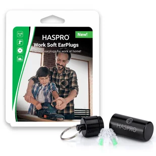 Haspro Work Soft, universalne zatyczki do pracy w domu i warsztacie, 2 sztuki - Akcesoria medyczne - miniaturka - grafika 1