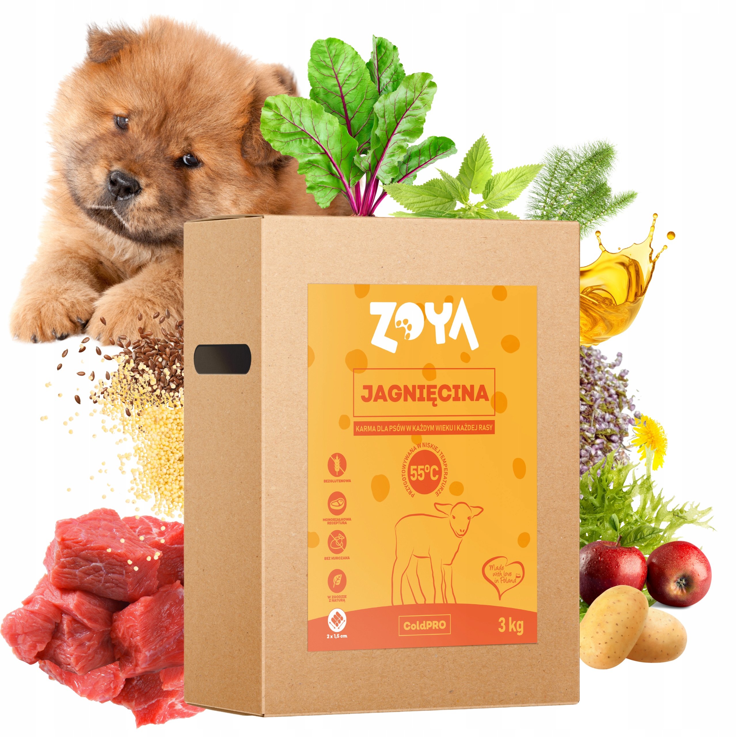 Zoya Coldpro Jagnięcina Sucha Karma Dla Psa 3Kg