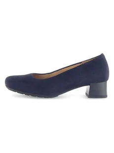 Gabor Skórzane czółenka w kolorze granatowym - Czółenka - miniaturka - grafika 1