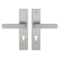 Klamki - Metal-Bud Klamka zewnętrzna Total z szyldem na wkładkę prawa inox - miniaturka - grafika 1