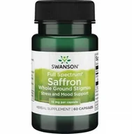 Suplementy diety - Full Spectrum Saffron - Szafran 15 mg (60 kaps.) - miniaturka - grafika 1