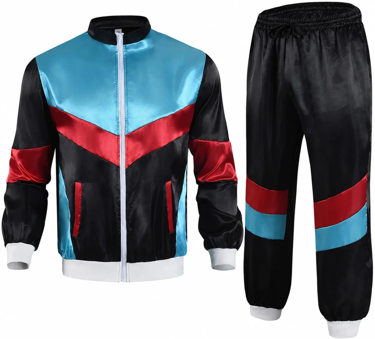 STRÓJ MĘSKI XXL LATA 80 UNISEX RETRO KOSTIUM IMPREZA SPORTOWY KARNAWAŁ