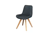 Krzesła - TACOMA Krzesło Tapicerowane #15 Ciemny Szaro-Granatowy 56x60x85 cm - miniaturka - grafika 1