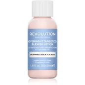 Kremy do twarzy - Makeup Revolution Skincare Overnight Targeted Blemish Lotion preparaty punktowe 30ml - miniaturka - grafika 1