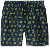 Kąpielówki dla chłopców - Speedo thunderfuse printed 15" watershort boy navy/citron xs - miniaturka - grafika 1