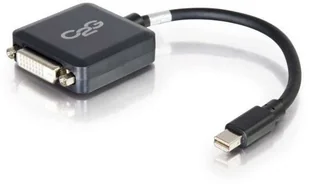 C2G 20cm Mini DisplayPort to DVI Adapter - Thunderbolt to Single Link DVI-D Converter M/F – Black - Złącza, przejściówki, adaptery - miniaturka - grafika 1