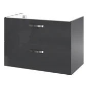 Szafki łazienkowe - Szafka pod umywalkę Aruna wisząca 80 cm szara - miniaturka - grafika 1