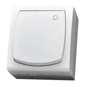 Wyłączniki światła i elektryczne - Ospel Łącznik zwierny "dzwonek" Madera BIAŁY ŁNH-6N/00 - miniaturka - grafika 1