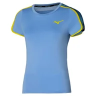 Koszulki sportowe damskie - Koszulka damska Mizuno Frontier Tee W Bel Air Blue M - miniaturka - grafika 1
