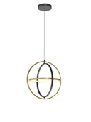 Lampy sufitowe - Loria lampa wisząca 2xLED/26W czarna/złota 6048-0110 - miniaturka - grafika 1