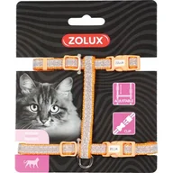 Szelki dla kotów - Tetra ZOLUX Szelki nylon regul SHINY kol pomarańczowy - miniaturka - grafika 1