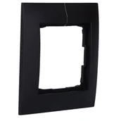 Klawisze i ramki - Ramka pojedyncza Kontakt-Simon 54 DR1/49 IP20/IP44 czarna - miniaturka - grafika 1