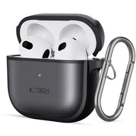 Akcesoria do słuchawek - Etui na słuchawki TECH-PROTECT Magmat do Apple Airpods 4 Czarny - miniaturka - grafika 1