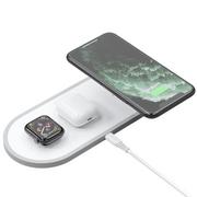 Ładowarki do telefonów - Apple Dudao Dudao 3w1 ładowarka bezprzewodowa Qi do telefonu / słuchawek AirPods / Watch 38mm biały (A11 white) A11 white - miniaturka - grafika 1