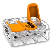 Inne akcesoria elektryczne - Wago Szybkozłączka 3x6 pomarańczowy 221-613 - miniaturka - grafika 1