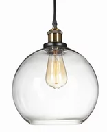 Lampy sufitowe - Lampa wisząca kula szklana 25cm przezroczysta - miniaturka - grafika 1