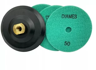 DYSK SZLIF GRES 125 MM 3 X #50 SUCHO + UCHWYT M14 - Materiały ścierne - miniaturka - grafika 1