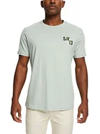 Koszulki męskie - ESPRIT T-shirt męski, 346/Light Khaki 2, S - miniaturka - grafika 1