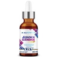 Suplementy diety - ALLNUTRITION Ashwagandha Suplement Diety w Kroplach 30ml - miniaturka - grafika 1