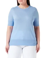 Koszulki i topy damskie - BOSS Damska koszulka C_ekniter, Open Blue472, XL - miniaturka - grafika 1