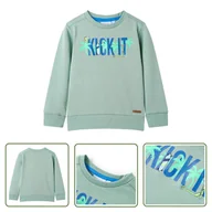 Bluzy dla dziewczynek - Bluza dziecięca - jasne khaki - 128 - Bluza Dla Dziecka - miniaturka - grafika 1