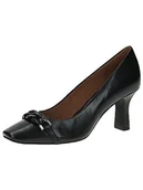 Czółenka - CAPRICE Damskie czółenka 9-23705-41, Czarna papka, 39 eu - miniaturka - grafika 1