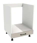 Szafki kuchenne - Szafka Dolna Pod Zabudowę Piekarnika Presto 60X82 Cm Płyta Laminowana Biały/Kaszmir - miniaturka - grafika 1