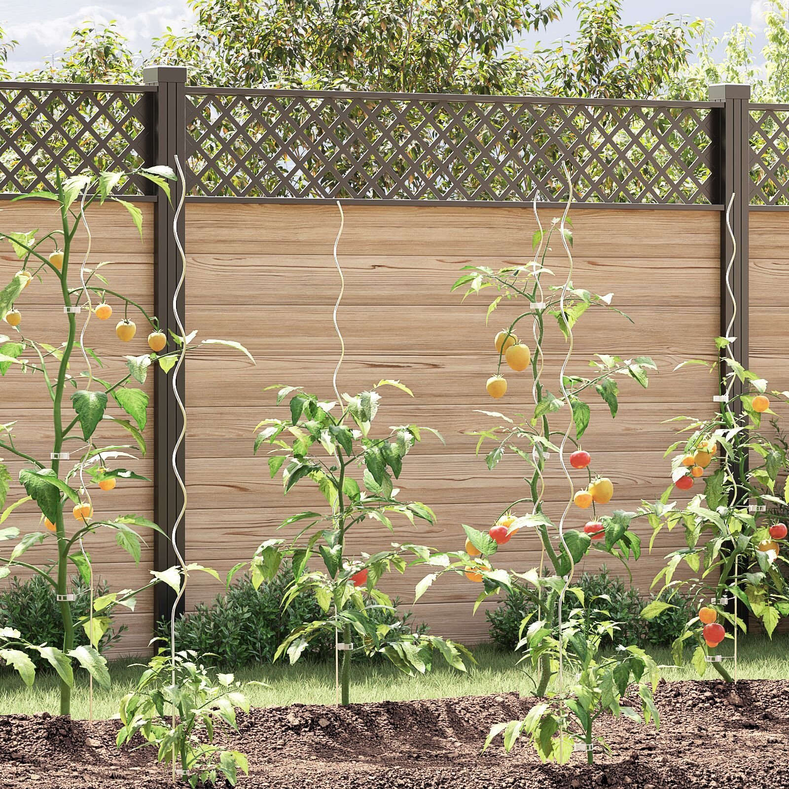 vidaXL Spiralne Podpory Roślin 50 szt. 150 cm, Ocynkowana Stal