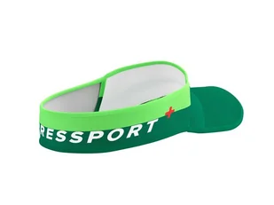 COMPRESSPORT Daszek biegowy ULTRALIGHT VISOR SUMMER REFRESH 2021 zielony - Czapki i chusty sportowe damskie - miniaturka - grafika 2