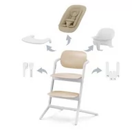 Krzesełka do karmienia - CYBEX Krzesełko LEMO 4-in 1 Set ABTSHE Sand White - white - miniaturka - grafika 1