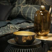 Tace i patery - Misa 25x15 Victoria 5 czarna złota ze szkła artystycznego Eurofirany - miniaturka - grafika 1