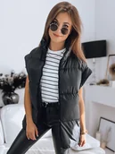 Kamizelki damskie - Kamizelka damska pikowana NIMIA czarna Dstreet TY3248-S/36 - miniaturka - grafika 1