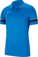 Koszulki męskie - Koszulka dla dzieci Nike Dri-FIT Academy 21 Polo SS niebieska CW6106 463-S - miniaturka - grafika 1