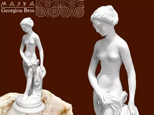 Figura kobiety alabaster grecki - Figurki dekoracyjne - miniaturka - grafika 1