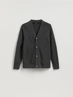 Swetry męskie - Reserved - Rozpinany kardigan - beżowy - miniaturka - grafika 1