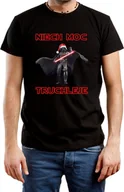 Koszulki męskie - T-SHIRT MĘSKI Z NADRUKIEM PREZENT ŚWIĘTA STAR WARS KOSZULKA CZARNA R-S A471 - miniaturka - grafika 1