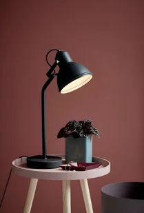 Czarna lampa biurkowa Aslak - Nordlux - regulowany klosz - Oprawy, klosze i abażury - miniaturka - grafika 1