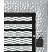 Kratki wentylacyjne - Parkanex kominkowa Venus niklowana z żaluzją 22x37 - miniaturka - grafika 1