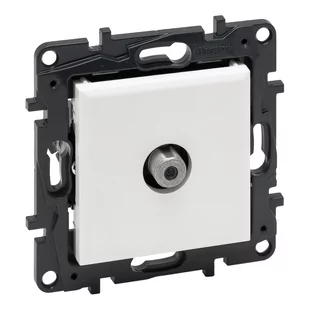 Niloe Step biały gniazdo antenowe 1x F końcowe - Gniazdka elektryczne - miniaturka - grafika 1