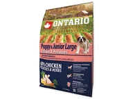 Sucha karma dla psów - ONTARIO dog JUNIOR LARGE chicken - 12kg - miniaturka - grafika 1